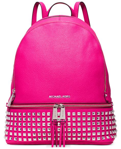 michael kors pink backpack purse|michael kors pink suitcase.